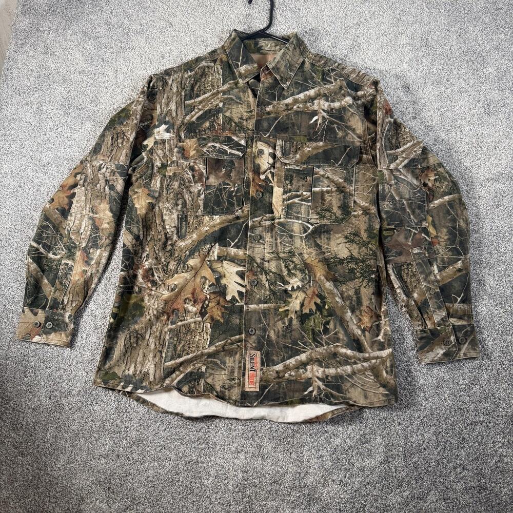 RedHead Silent-Hide Shirt M Realtree Camo Hunting Outdoorsman Woodsman Gorpcore